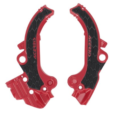 Acerbis X-Grip Frame Guards Ktm Sx 65 24-25 - Red/Black