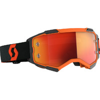 Scott Fury Orange Black Orange Chrome Goggles