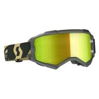 Scott Fury Camo Kaki Yellow Chrome Goggles