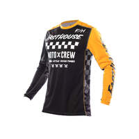 Fasthouse Grindhouse Alpha Youth Jersey - Black/Amber - S