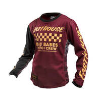 Fasthouse Grindhouse Golden Crew Youth Girls Jersey - Maroon - S