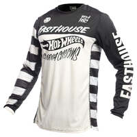 Fasthouse Grindhouse Hot Wheels Jersey - Black/White - S