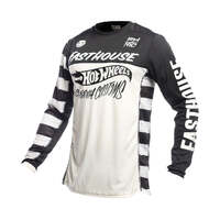 Fasthouse Grindhouse Hot Wheels Youth Jersey - Black/White - XS
