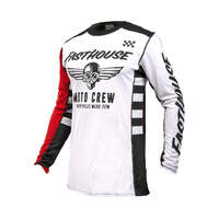 Fasthouse USA Grindhouse Factor Youth Jersey - White/Black