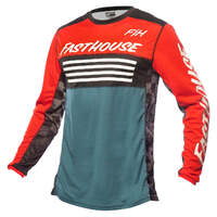 Fasthouse Grindhouse Omega Jersey - Red/White/Blue - S