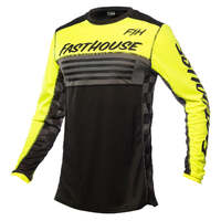 Fasthouse Grindhouse Omega Jersey - Hi Vis/Black - S
