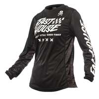 Fasthouse Grindhouse Rufio Womens Jersey - Black - S