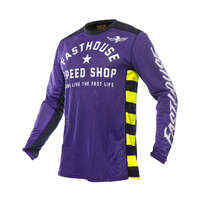 Fasthouse A/C Grindhouse Youth Jersey - Purple/Black/Yellow - XS