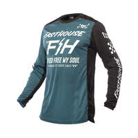 Fasthouse Grindhouse Slammer Youth Jersey - Blue/Black - XS
