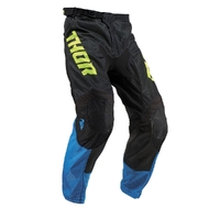 Thor Pulse Air Acid Electric Blue Black Pants