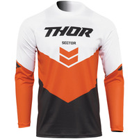 Thor Sector Chev Jersey - Charcoal/Orange