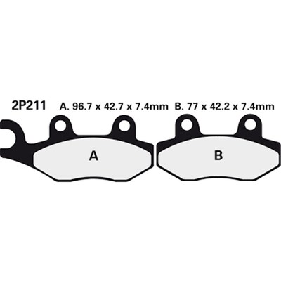 Nissin Brake Pads 2P-211 Ns