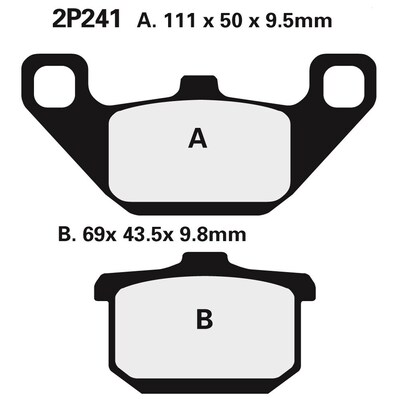 BRAKE PADS 2P-241 NS
