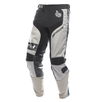 Fasthouse Grindhouse Club MX Pants - Light Grey/Black/Teal
