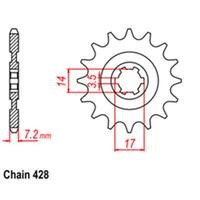 Front Sprocket Steel 15T 428