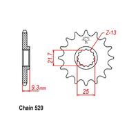 Front Sprocket - Kawasaki - 520 - Steel -14T