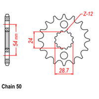 Front Sprocket - Steel 18T 530P