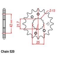 Front Sprocket - Yamaha/Suzuki - 520 - Steel - 14T