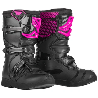 Fly Racing Youth Maverik MX Boots - Pink/Black