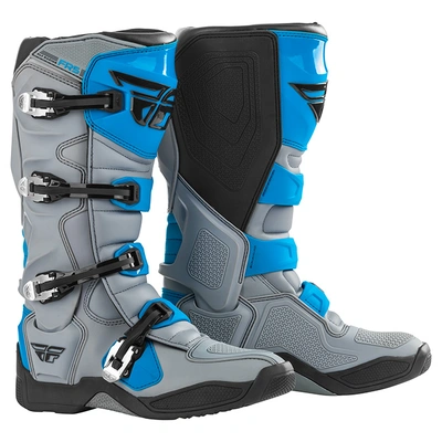 Fly Racing FR5 MX Boots - Grey/Blue