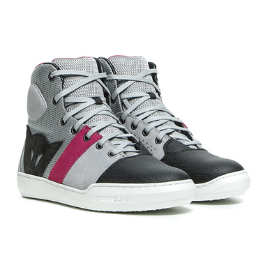 Dainese Ladies York Air Riding Shoes - Light Grey/Coral