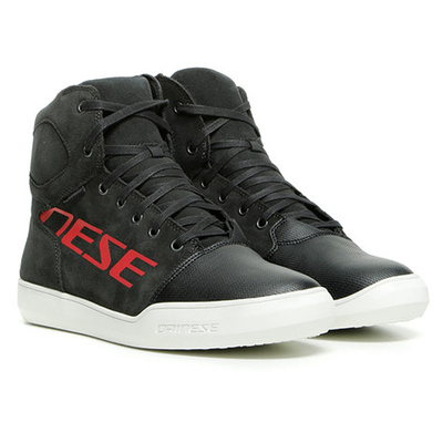 Dainese York D-Waterproof Riding Shoes - Dark Carbon/Red