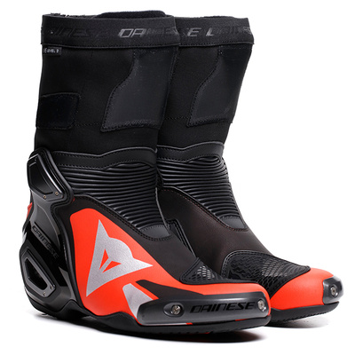 Dainese Axial 2 Boots - Black/Fluro Red