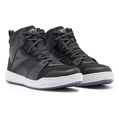 Dainese Suburb D-Waterproof Riding Shoes - Black/White/Iron Gate