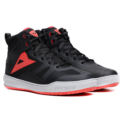 Dainese Suburb Zip Air Riding Shoes - Black/Lava Red