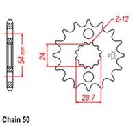 Front Sprocket - Kawasaki - 530 - Steel - 17T