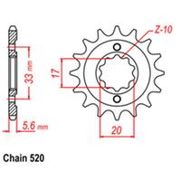 Front Sprocket Steel 14T 520