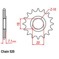 Front Sprocket Steel 11T 520