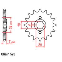 Front Sprocket Steel 12T 520