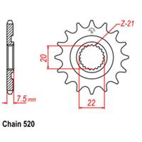 Front Sprocket - Honda - 520 - Steel - 14T