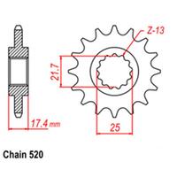 Front Sprocket Steel 14T 520