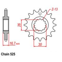 Front Sprocket - Honda - 525 - Steel - 15T