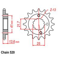 Front Sprocket Steel 13T 520