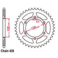 Rear Sprocket - Steel 48T 428P