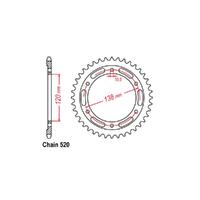 RK Rear Sprocket - Steel - 520P - 36T