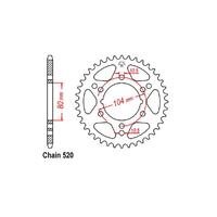 Link Rear Sprocket - Kawasaki - 520 - Steel - 46