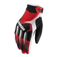 Thor Youth Spectrum Gloves - Red/Black