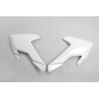 UFO Radiator Shrouds - Husqvarna - TC/FC 16-18 TE/FE 17-18 (NOT TC250-16) - White 