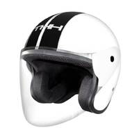 THH T-373 Matte White Black Helmet