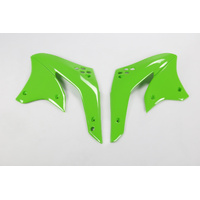 UFO Kawasaki Radiator Shrouds - KX450F 08 - Green