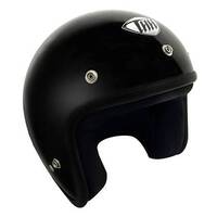 THH T-380 Gloss Black Helmet (With Studs)