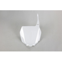 UFO Suzuki Front Number Plate RM125/250 01-11/RMZ450 05-07/RMZ250 07-09 - White