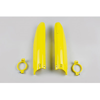 UFO Suzuki Fork Slider Covers - RM125/250 04-06, RMZ450 05-06 - Yellow