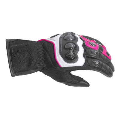 Dri Rider Air-Ride Womens Gloves - Black/White/Pink