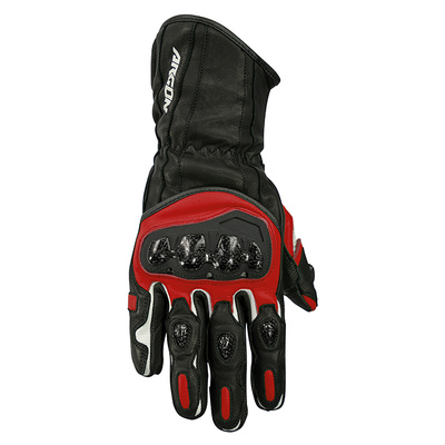 Argon Rush Leather Road Gloves - Black/Red