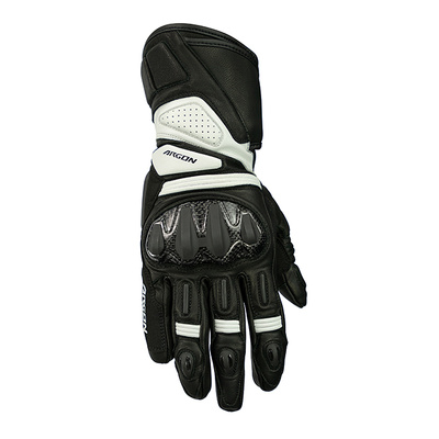 Argon Duty Leather Road Gloves - Black/White
